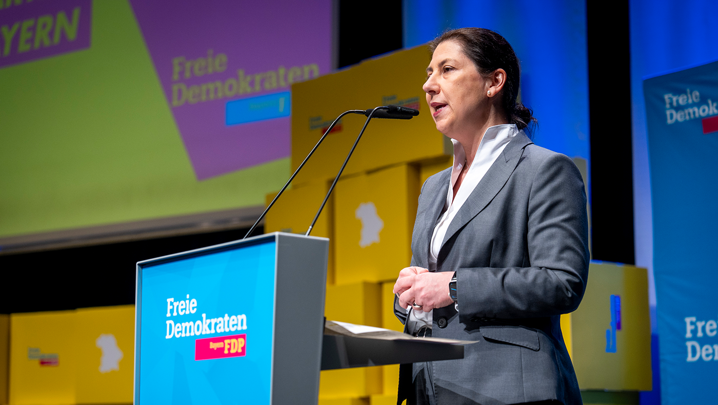 Die Landesvorsitzende der FDP Bayern Katja Hessel.