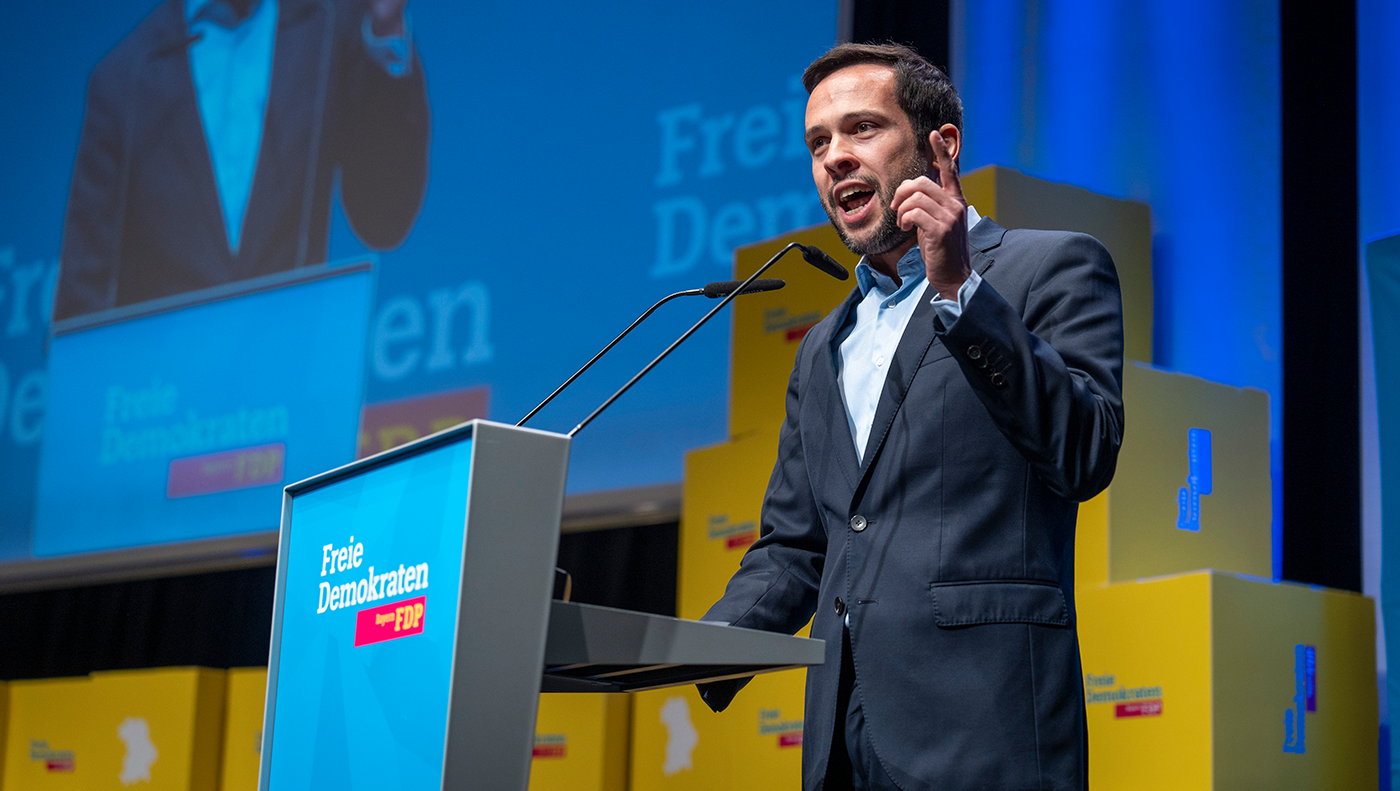 Der Landesvorsitzende der FDP Bayern Martin Hagen